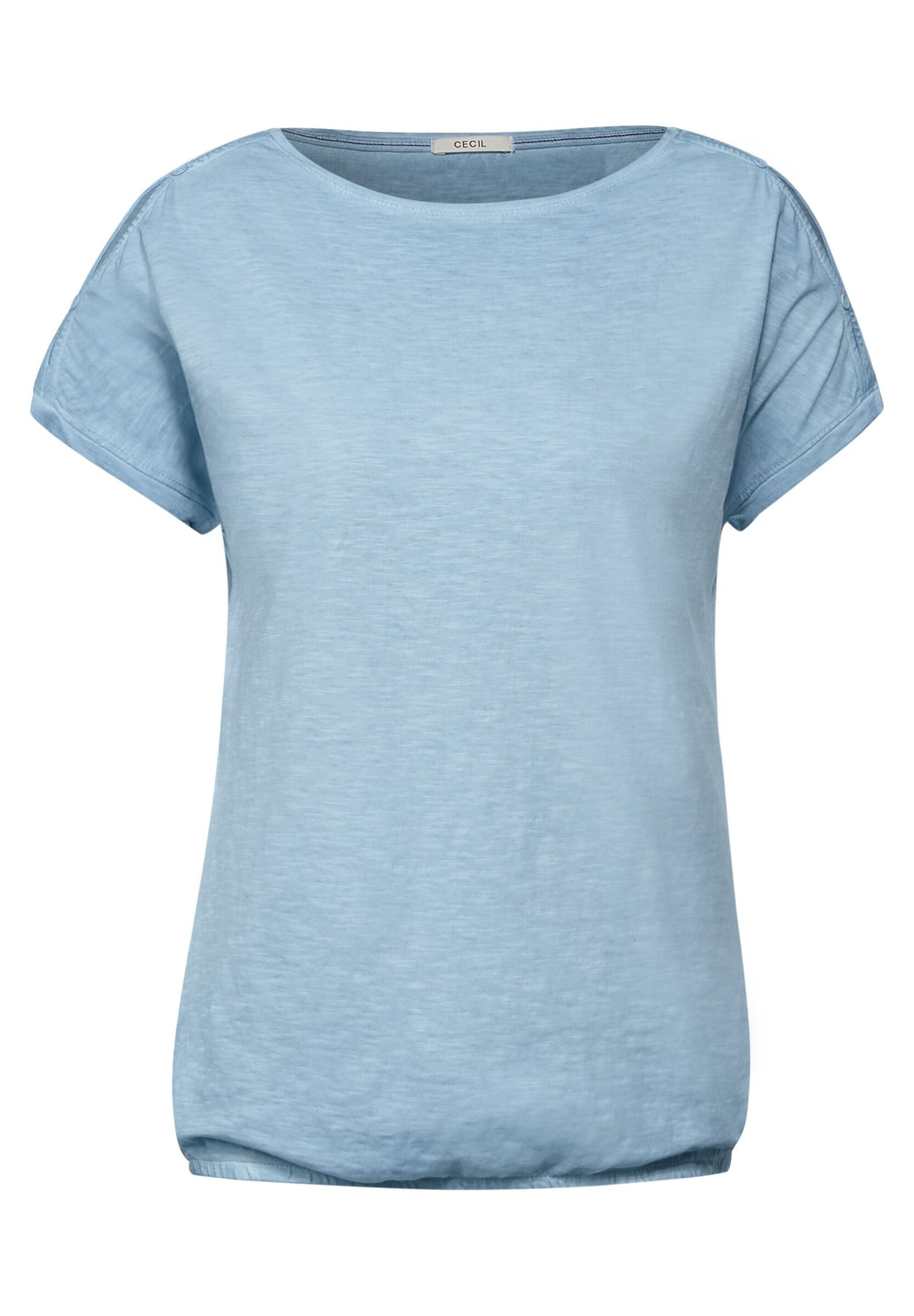 T-Shirt mit Knopf Details
