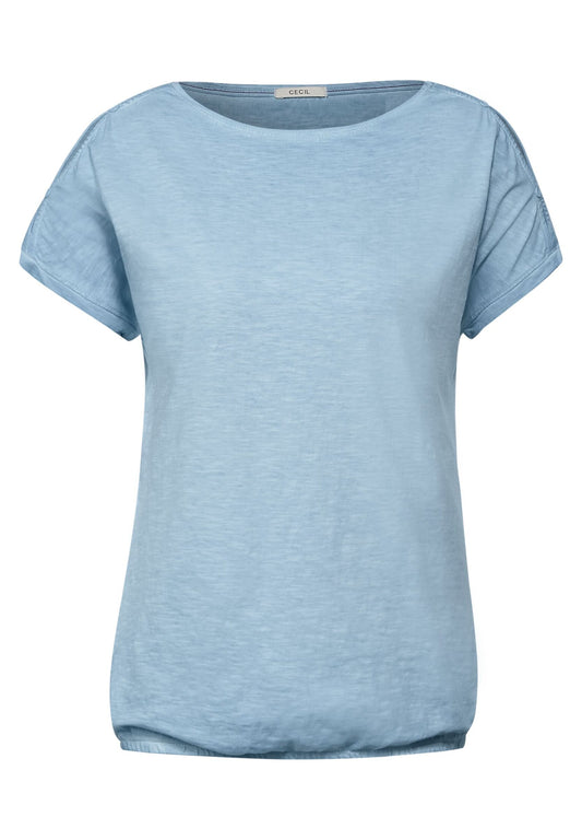 T-Shirt mit Knopf Details