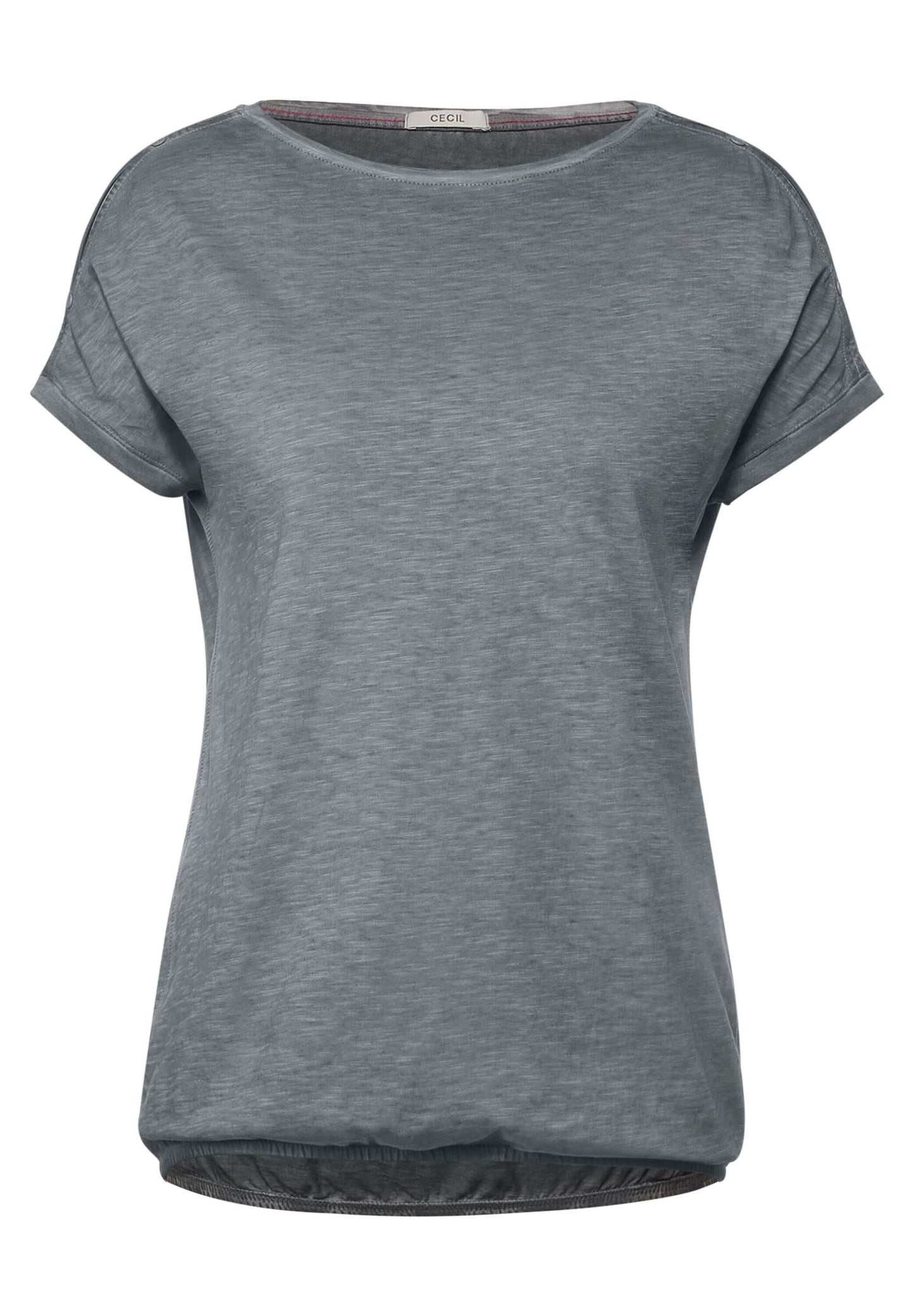 T-Shirt mit Knopf Details