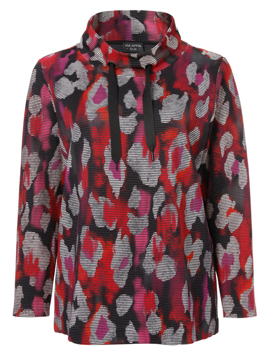 Sweatshirt Stehkragen 1/1 Arm Druck
