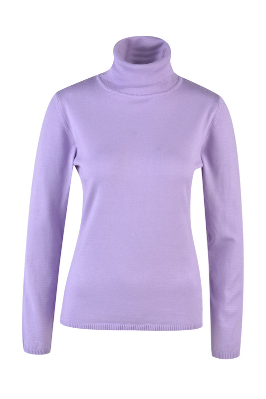 Pullover with rollneck