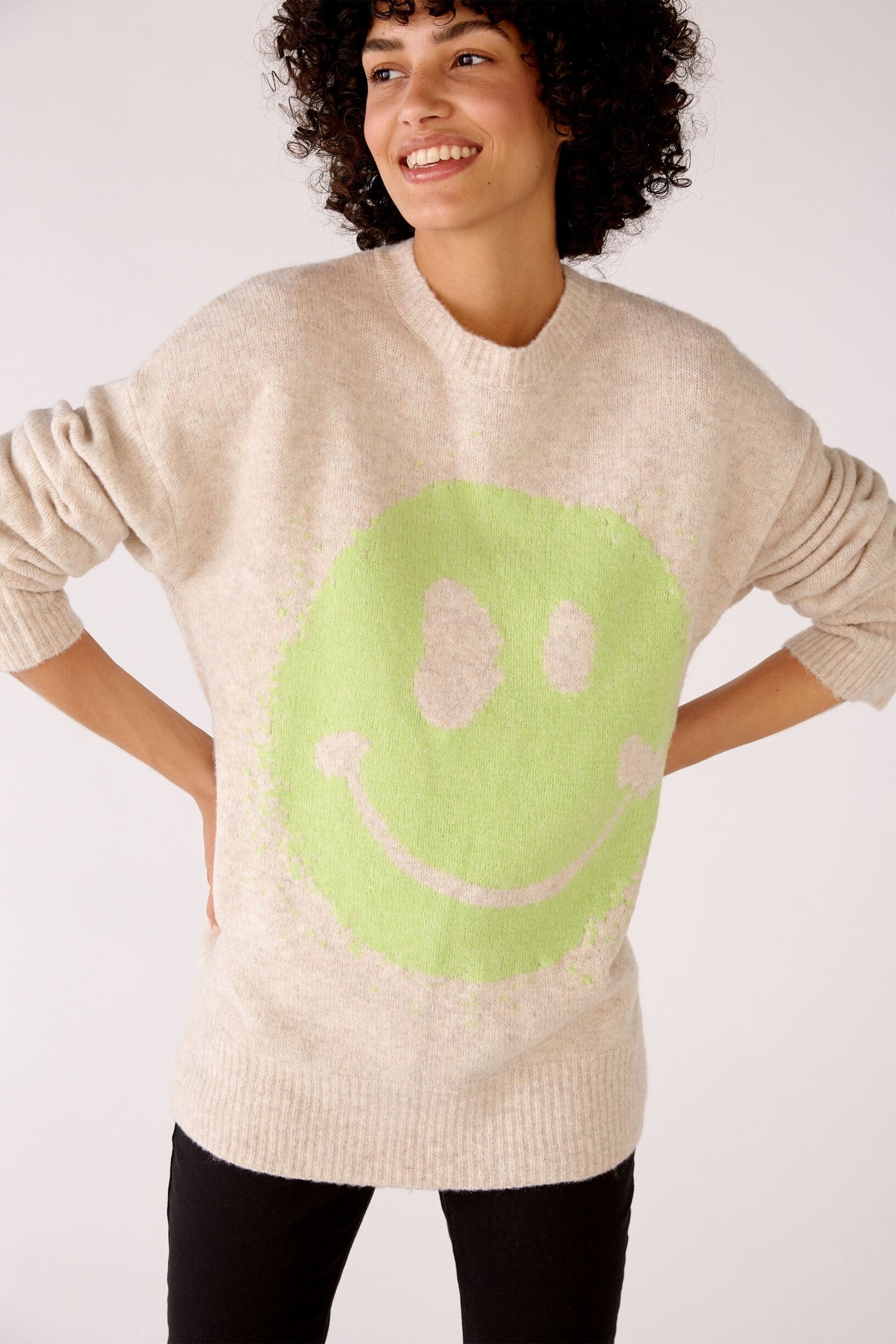 Pullover mit Smiley-Motiv