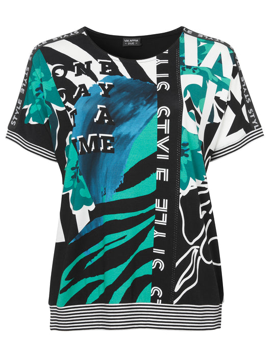 T-Shirt Rundhals 1/2 Arm Druck